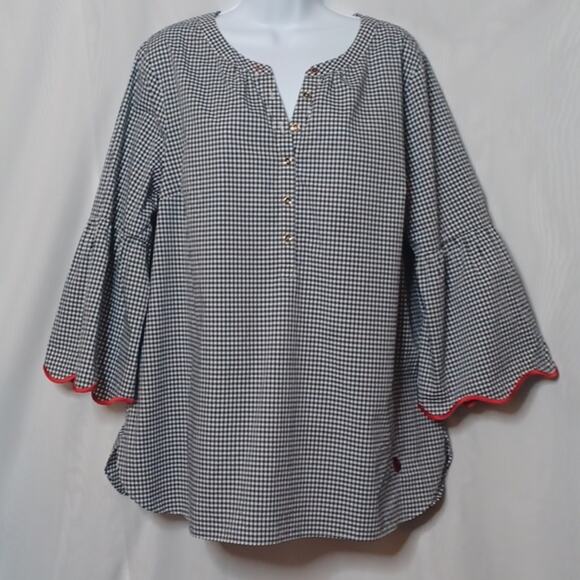 Talbots The Opra Magazine Collection Checkered Top. Size XL - Picture 6 of 13